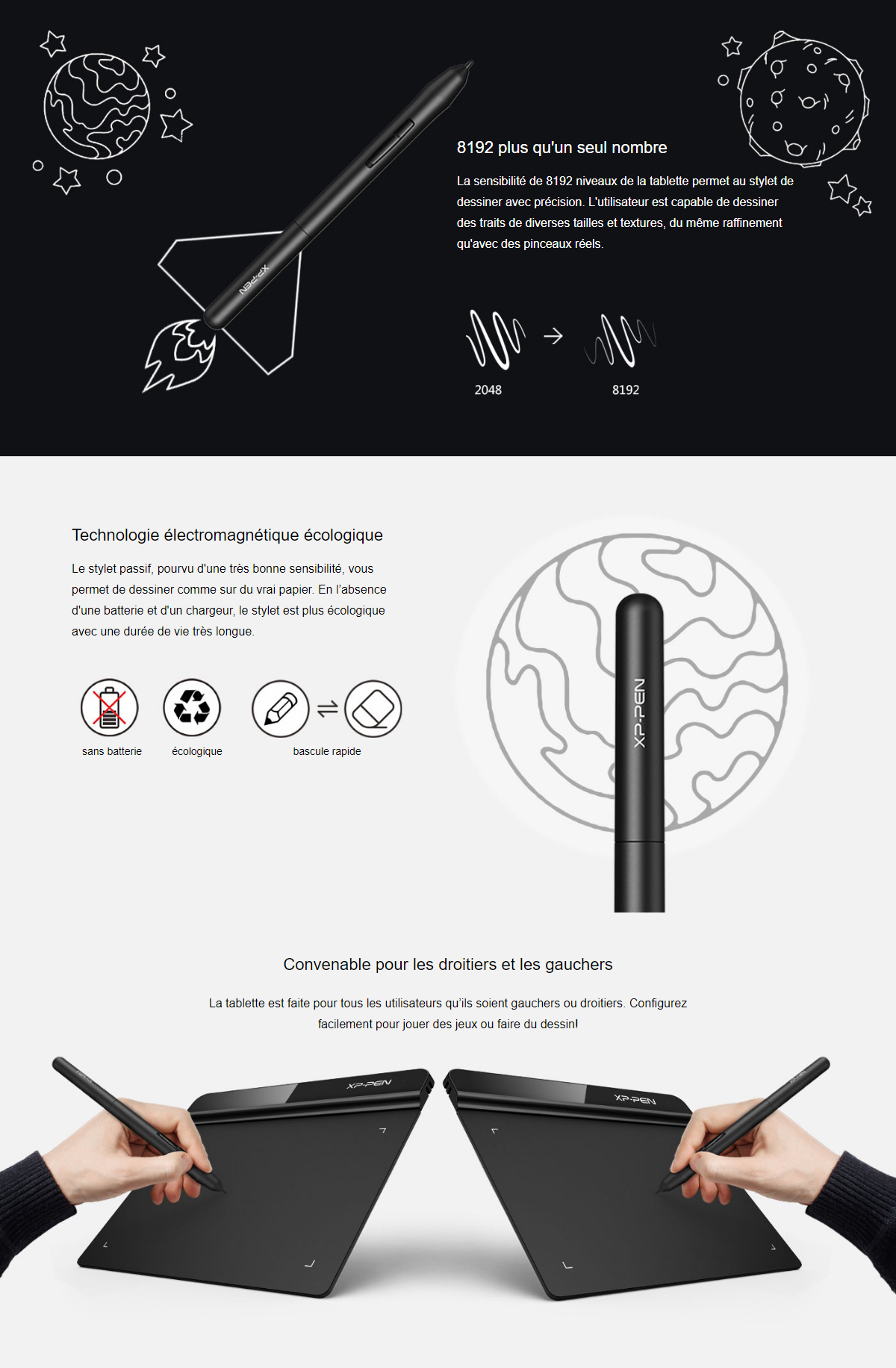 Xp Pen G Osu Tablette Graphique X Pouces Ultra Fine Stylet